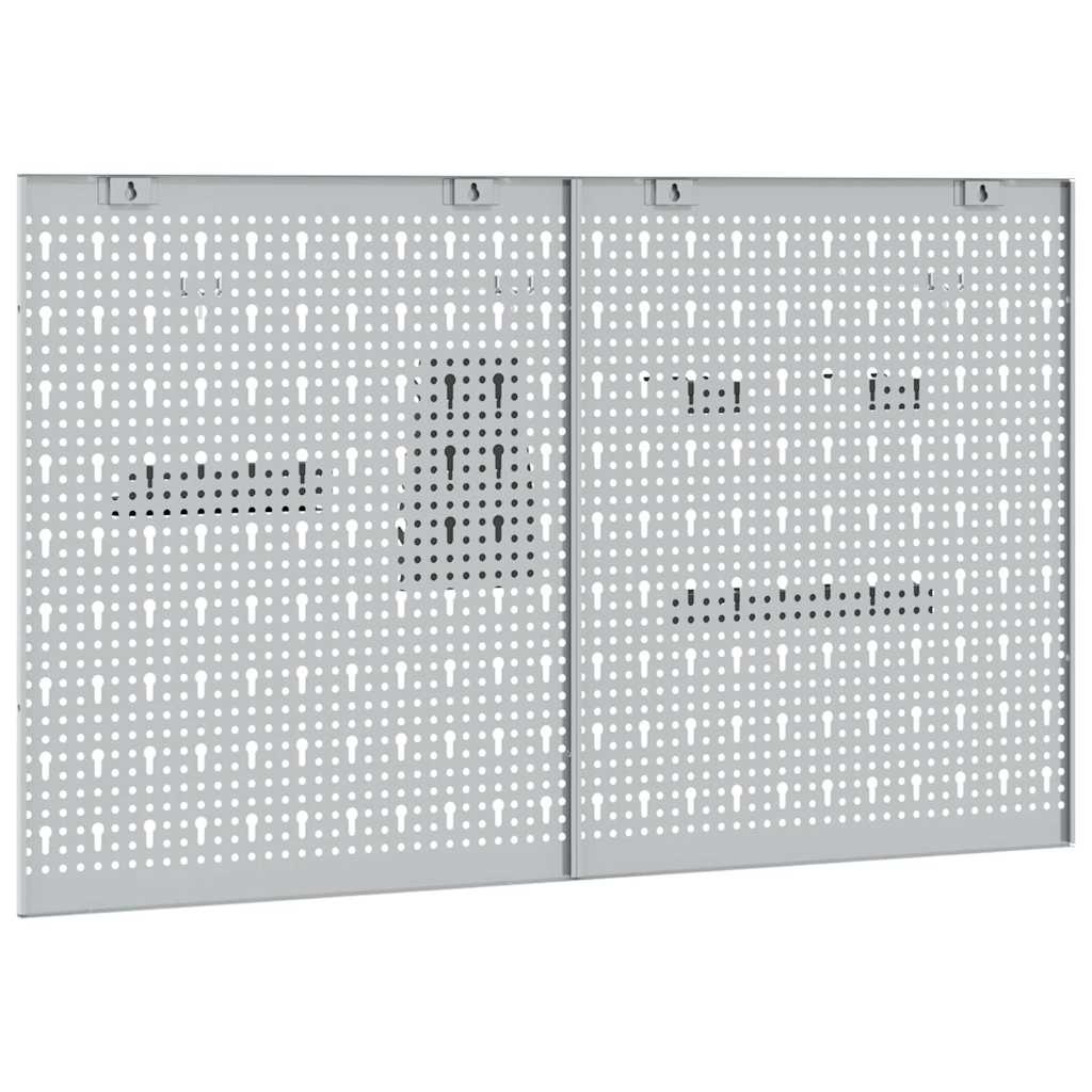 Panel de Herramientas 2 pcs Gris 100 x 1 x 60 cm