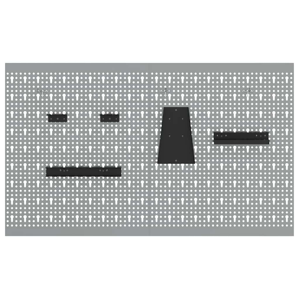 Panel de Herramientas 2 pcs Gris 100 x 1 x 60 cm