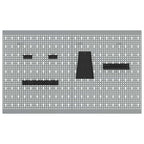 Panel de Herramientas 2 pcs Gris 100 x 1 x 60 cm
