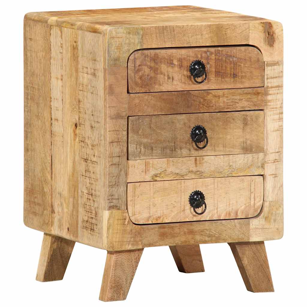 Mesilla de noche 2 uds 37x32x50 cm madera maciza reciclada