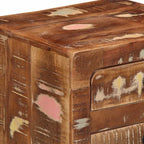 Mesilla de noche 2 uds 37x32x50 cm madera maciza reciclada