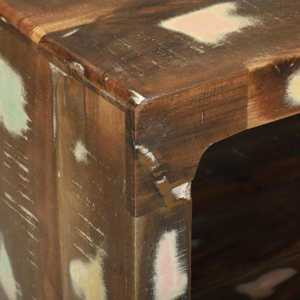 Mesa de Café 50 x 50 x 35 cm Madera sólida recuperada