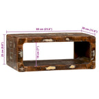 Mueble de TV 60 x 30 x 25 cm Madera maciza recuperada
