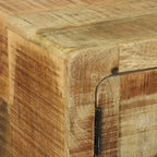Mesa de Café Marrón 80 x 54 x 45 cm Madera de mango maciza