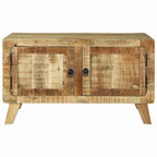 Mesa de Café Marrón 80 x 54 x 45 cm Madera de mango maciza