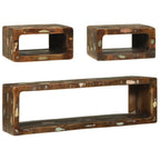 Conjunto de mueble de TV 3 pcs Madera maciza recuperada