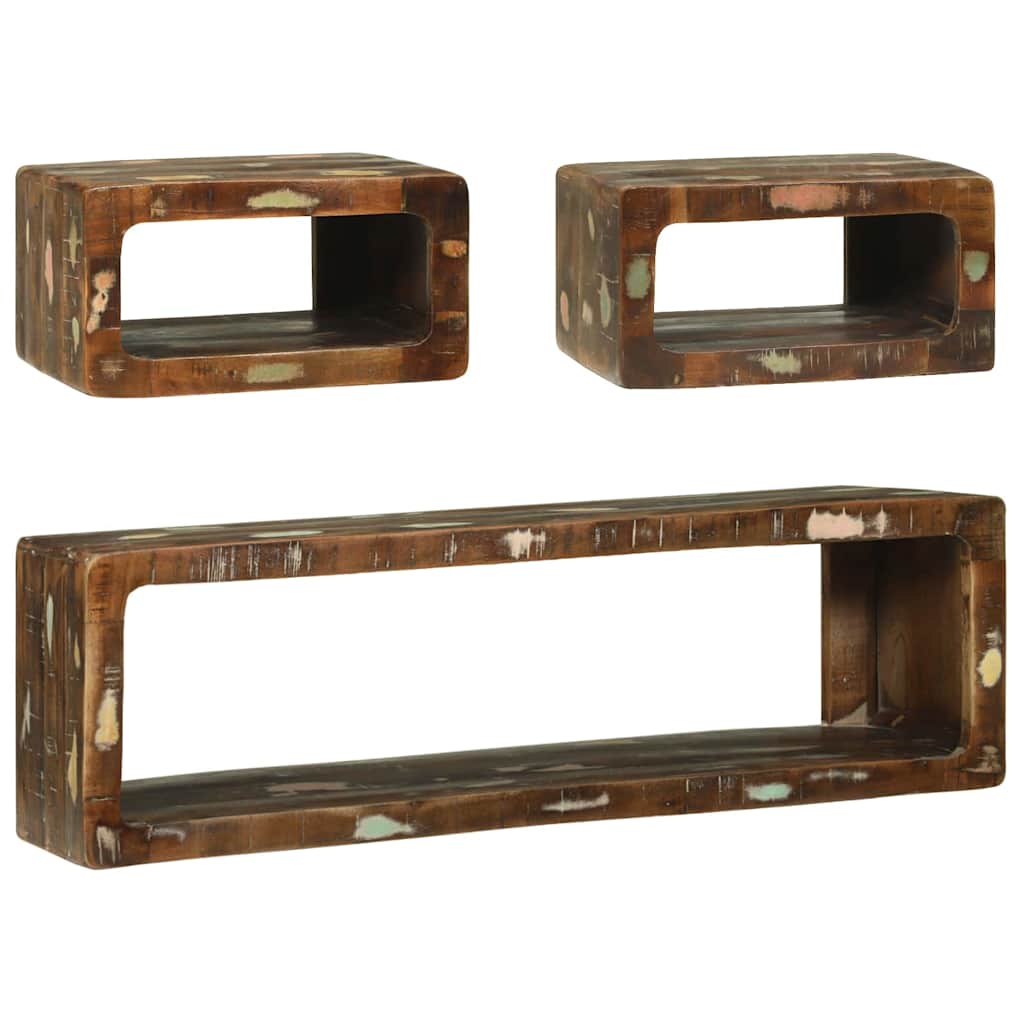Conjunto de mueble de TV 3 pcs Madera maciza recuperada