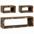 Conjunto de mueble de TV 3 pcs Madera maciza recuperada