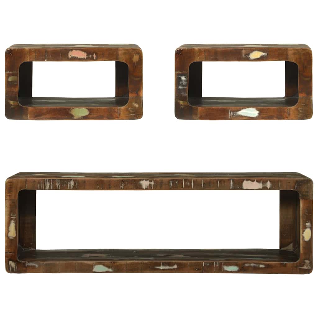 Conjunto de mueble de TV 3 pcs Madera maciza recuperada