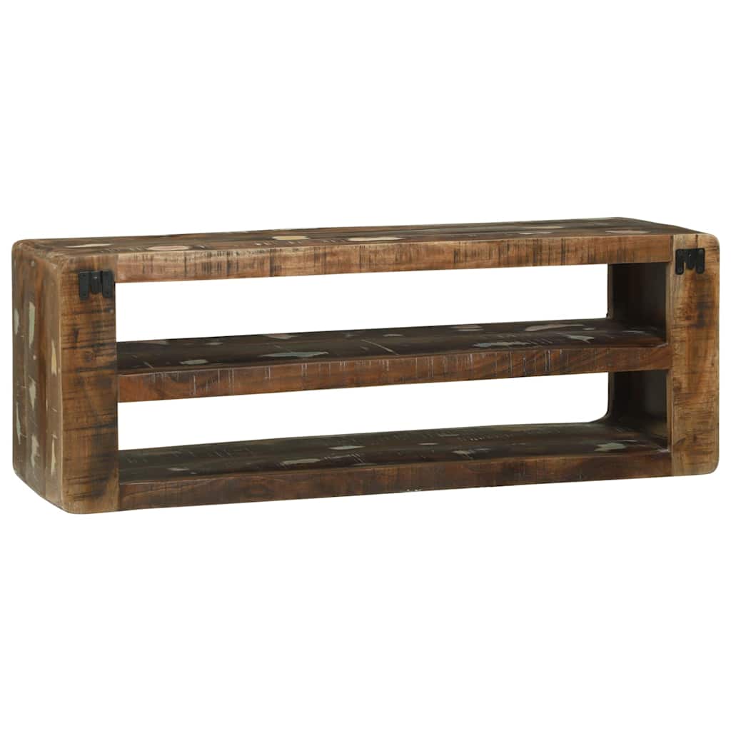 Mueble de TV 100 x 32 x 36 cm Madera maciza recuperada