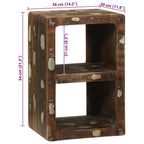 Mueble de TV con estante Multicolor Madera maciza recuperada