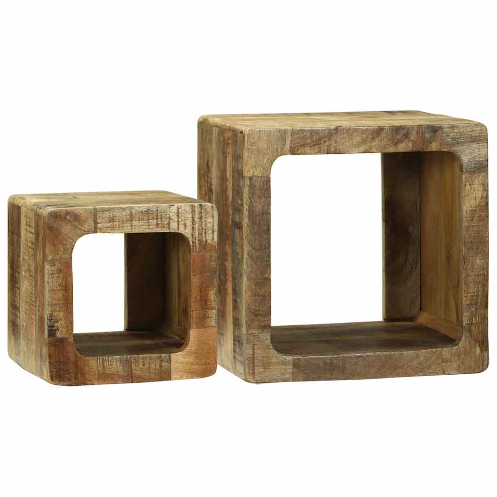 TV units 2 pcs Multicolour Solid reclaimed wood