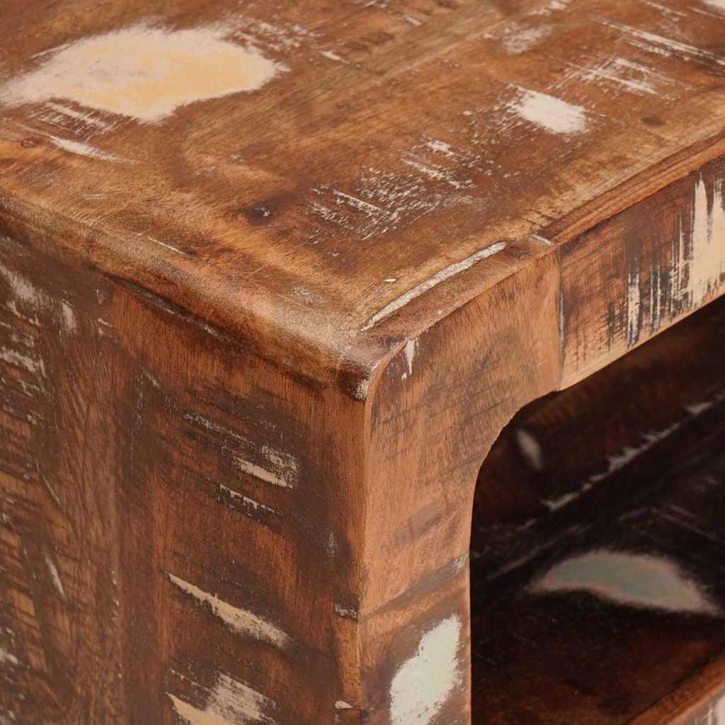 Mesa Auxiliar Marrón 40 x 32 x 46 cm Madera sólida recuperada