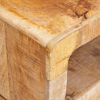 Mesa Auxiliar Marrón 40 x 40 x 49 cm Madera de mango maciza
