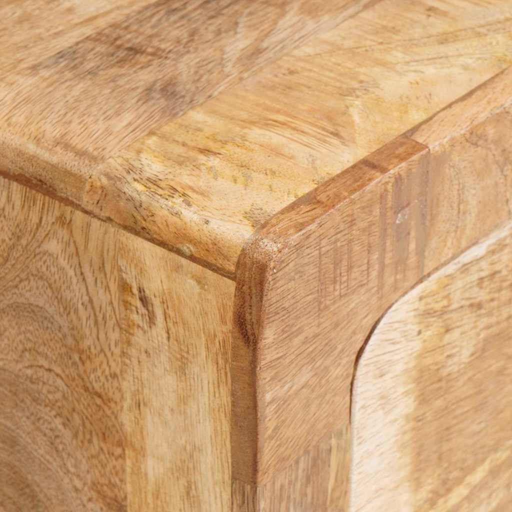 Mesa Auxiliar Marrón 40 x 32 x 46 cm Madera de mango maciza