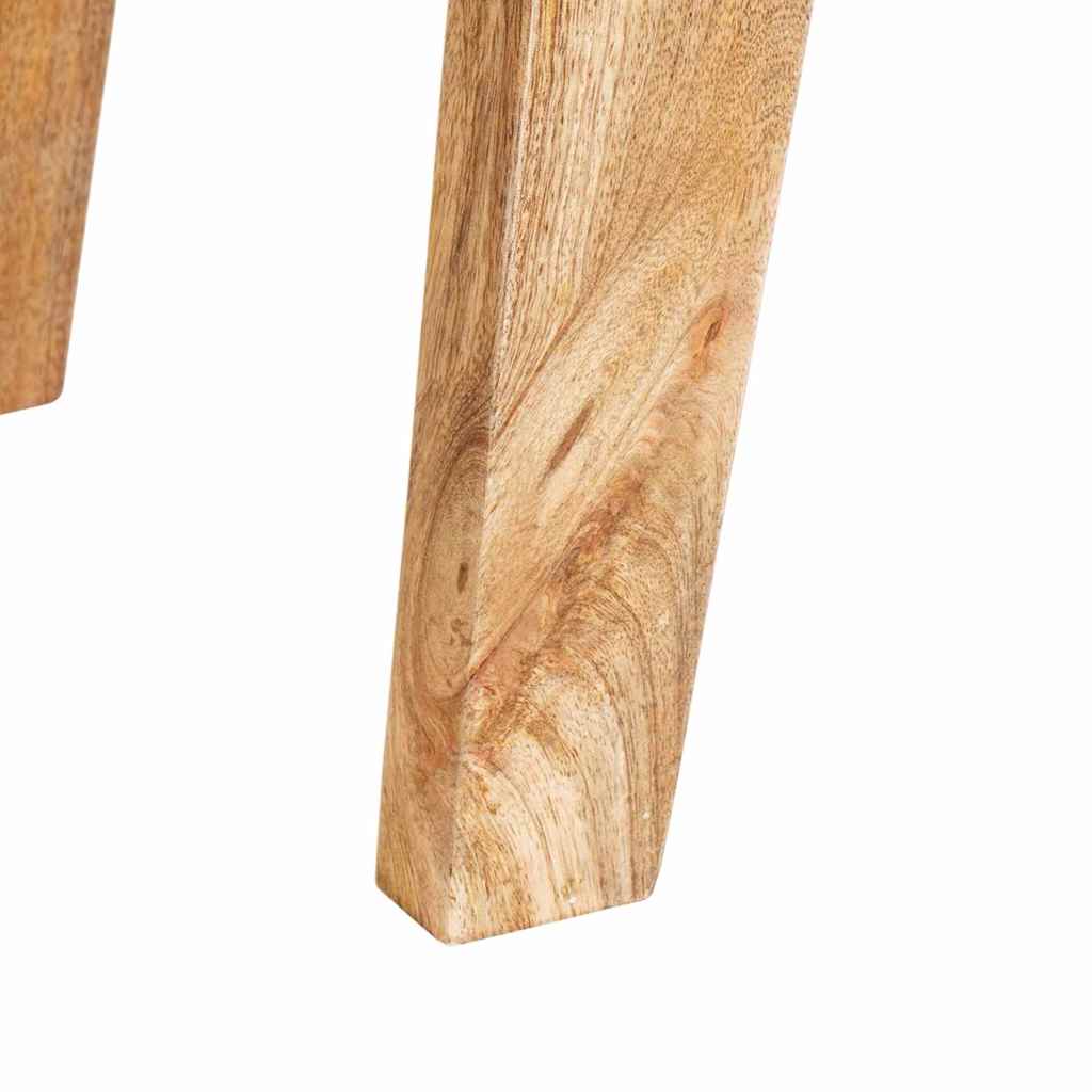 Mesa Auxiliar Marrón 40 x 32 x 46 cm Madera de mango maciza