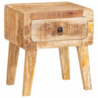 Mesa Auxiliar Marrón 40 x 32 x 46 cm Madera de mango maciza
