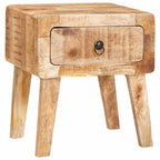 Mesa Auxiliar Marrón 40 x 32 x 46 cm Madera de mango maciza