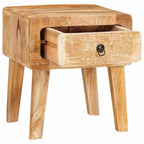 Mesa Auxiliar Marrón 40 x 32 x 46 cm Madera de mango maciza