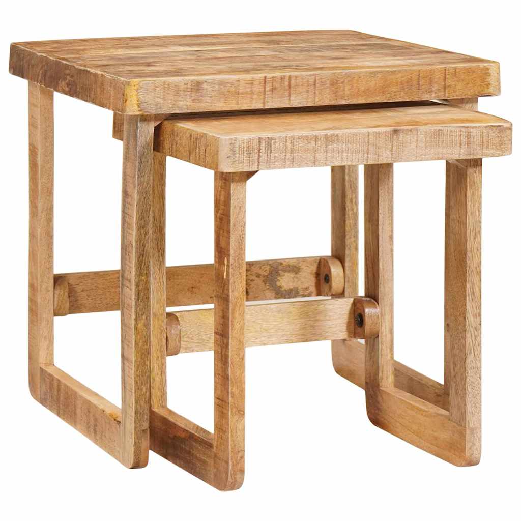 Nesting Tables 2 pcs 46 x 46 x 45 cm Reclaimed Solid Wood