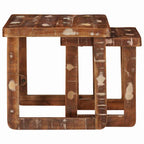 Mesas Nido 2 pcs 46 x 46 x 45 cm Madera sólida recuperada