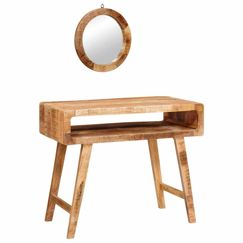 Mesa Tocador Marrón 90 x 76 x 45 cm Madera de mango maciza