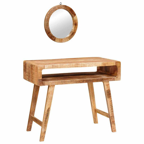 Dressing Table Brown 90 x 76 x 45 cm Solid Mango Wood