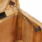 Caja de Almacenamiento 70 x 35 x 40 cm madera maciza de mango