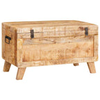 Caja de Almacenamiento 70 x 35 x 40 cm madera maciza de mango