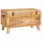 Caja de Almacenamiento 70 x 35 x 40 cm madera maciza de mango