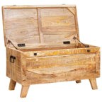 Caja de Almacenamiento 70 x 35 x 40 cm madera maciza de mango