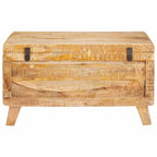 Caja de Almacenamiento 70 x 35 x 40 cm madera maciza de mango