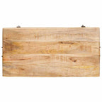 Caja de Almacenamiento 70 x 35 x 40 cm madera maciza de mango