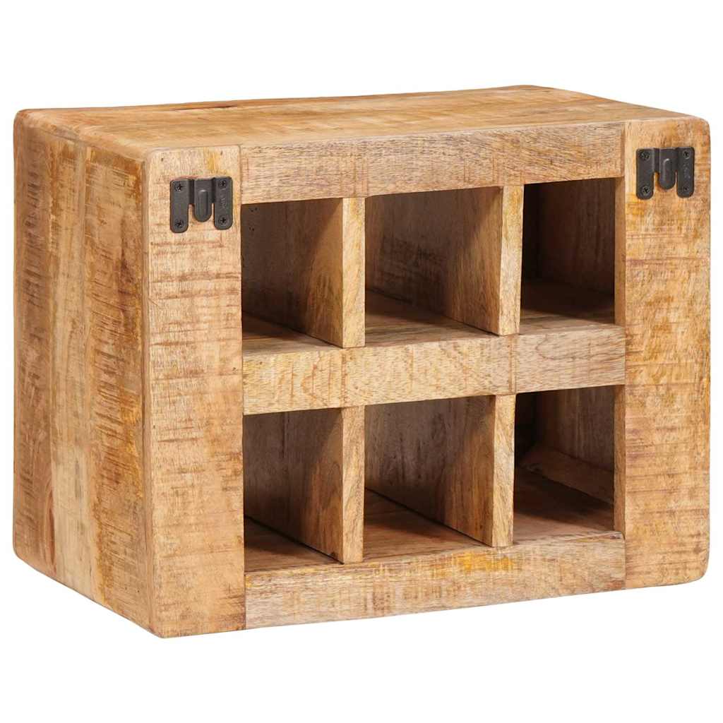 Estante de Vino Marrón 44 x 30 x 35 cm Madera de mango maciza