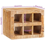 Estante de Vino Marrón 44 x 30 x 35 cm Madera de mango maciza