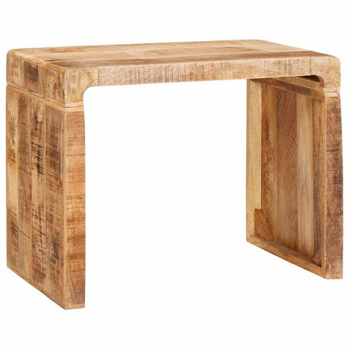 Brown Side Table 60 x 35 x 46 cm Solid Mango Wood