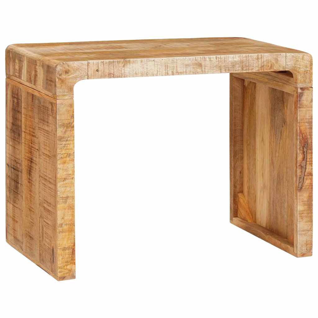 Mesa Auxiliar Marrón 60 x 35 x 46 cm Madera de mango maciza