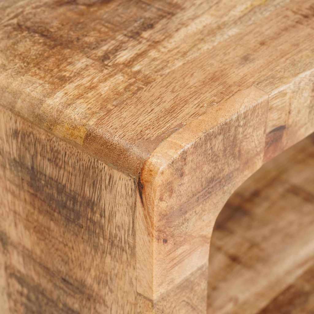 Mesita de Noche 2 pcs Marrón Madera de mango maciza