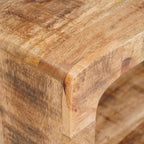 Mesita de Noche 2 pcs Marrón Madera de mango maciza