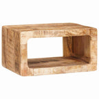 Mesita de Noche 2 pcs Marrón Madera de mango maciza