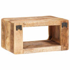 Mesita de Noche 2 pcs Marrón Madera de mango maciza