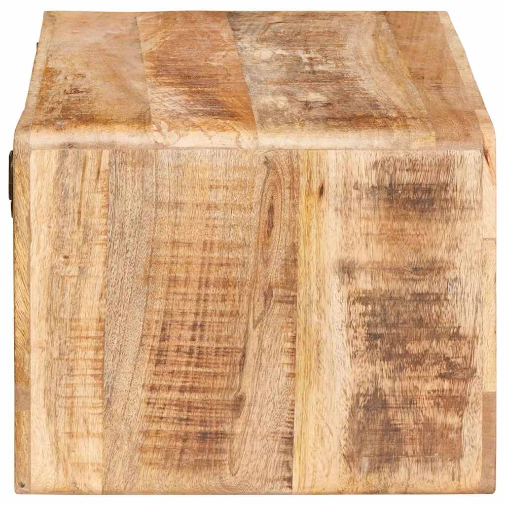 Mesita de Noche 2 pcs Marrón Madera de mango maciza