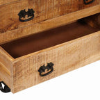 Armario auxiliar Marrón 70 x 38 x 63 cm madera maciza de mango