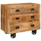Armario auxiliar Marrón 70 x 38 x 63 cm madera maciza de mango