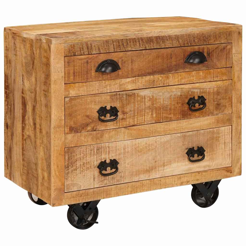 Armario auxiliar Marrón 70 x 38 x 63 cm madera maciza de mango