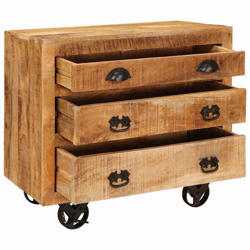 Armario auxiliar Marrón 70 x 38 x 63 cm madera maciza de mango