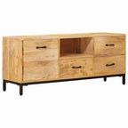 Soportes para TV Marrón 110 x 30 x 46 cm Madera de mango maciza