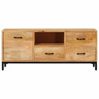 Soportes para TV Marrón 110 x 30 x 46 cm Madera de mango maciza