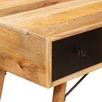 Escritorio Marrón 110 x 55 x 76 cm Madera de mango maciza