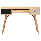 Escritorio Marrón 110 x 55 x 76 cm Madera de mango maciza